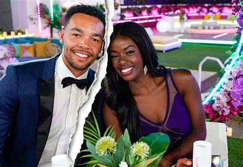 why did justine and caleb break up|Love Island winners Justine Ndiba and Caleb Corprew。